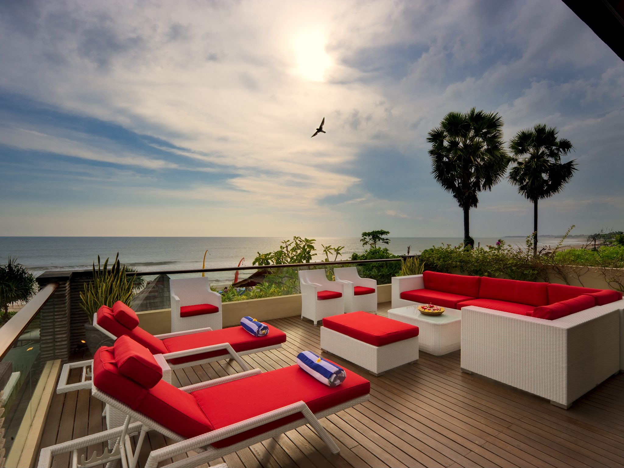 Villa Lega - Master bedroom deck - Villa LeGa, Seminyak, Bali